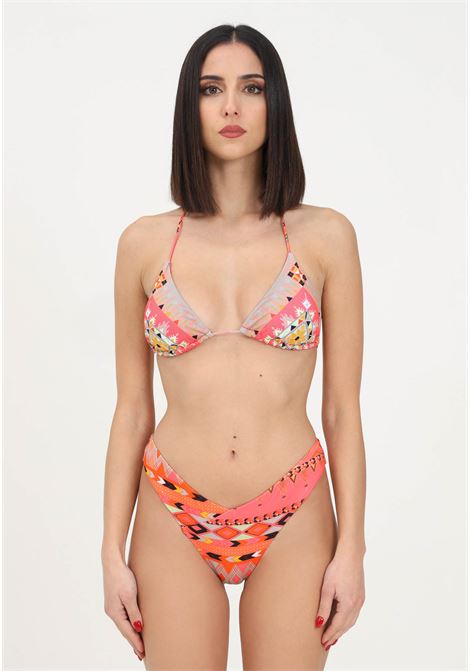 Bikini multicolor da donna con stampa astratta F**K | Beachwear | FK23-0150X1.