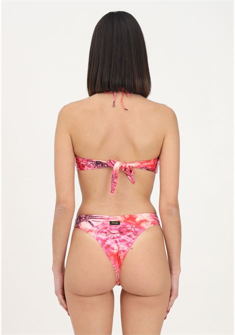 Bikini multicolor da donna con fantasia astratta e nodi F**K | Beachwear | FK23-0201X.