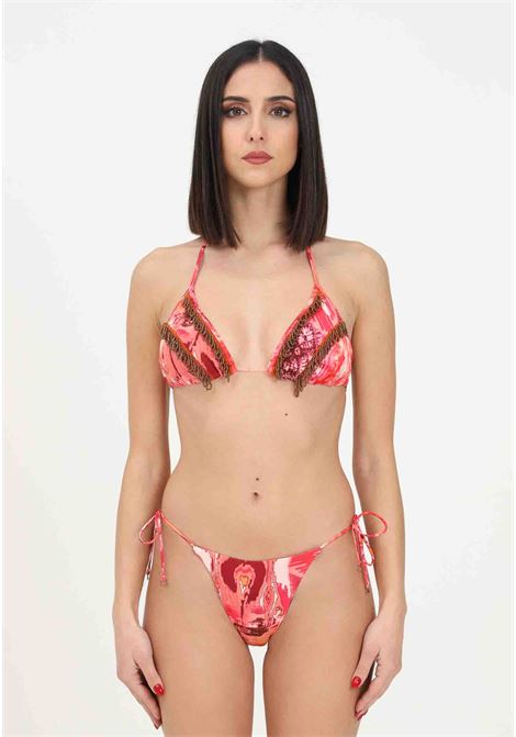 Bikini multicolor da donna con ciondoli F**K | Beachwear | FK23-0230X1.