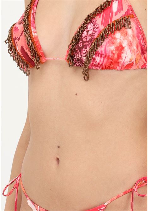 Women's multicolor bikini with pendants F**K | Beachwear | FK23-0230X1.