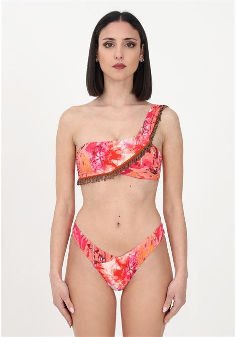 Bikini fuxia da donna con fantasia stampata all-over F**K | Beachwear | FK23-0231X1.