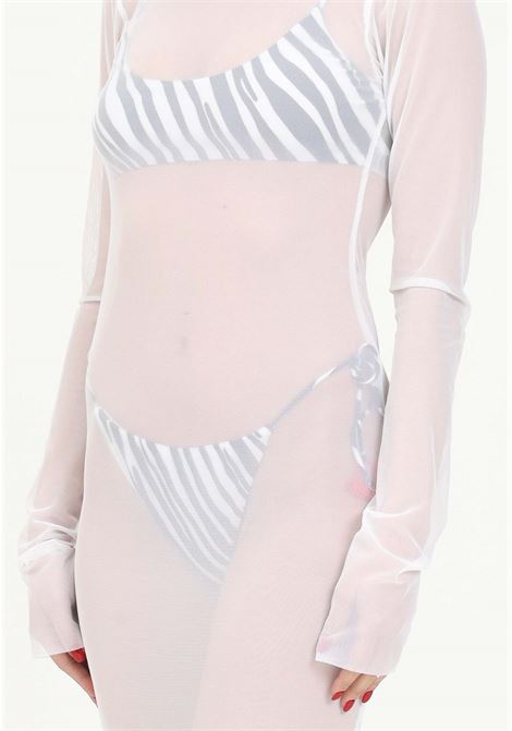 Semi-transparent white women's outwear F**K | FK23-0306WH.