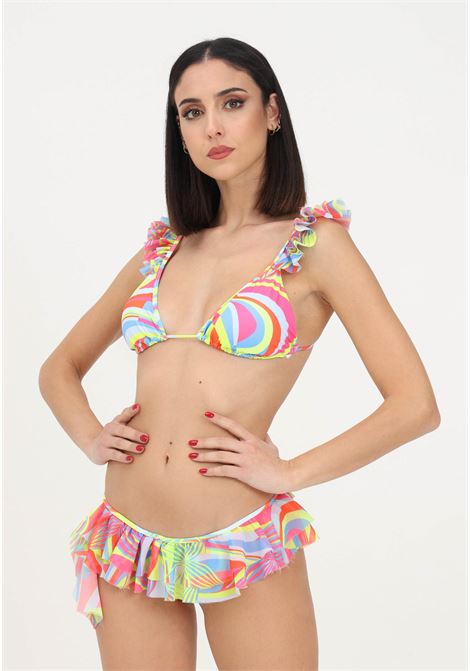 Bikini multicolor da donna con balze F**K | Beachwear | FK23-0910X1.