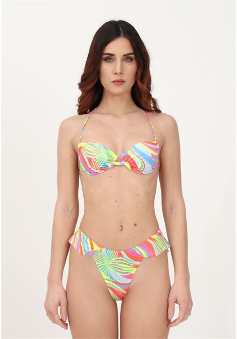 Bikini multicolor da donna con rocuhe F**K | Beachwear | FK23-0921X1.