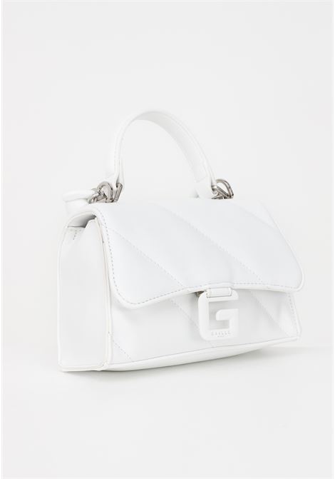 Women's white casual bag with G pendant GAELLE | Bag | GBADP4163BIANCO