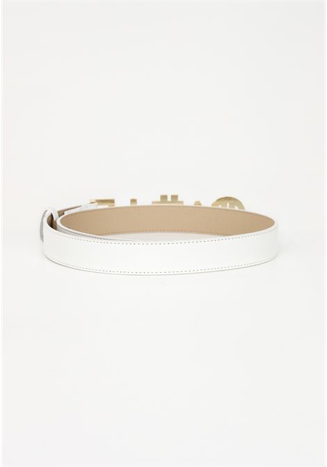 Cintura bianca da donna con logo GAELLE | Cinture | GBADP4311BIANCO ORO