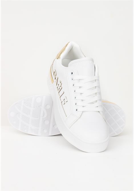 White casual sneakers for women with side logo embroidery GAELLE | Sneakers | GBCDP2993BIANCO