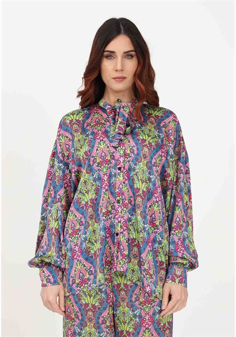 Camicia casual multicolor donna regular fit casual primavera estate GAELLE | Camicie | GBDP16005MULTICOLOR ROSA
