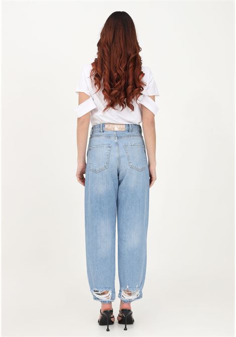 Women's light denim jeans with logo GAELLE | Jeans | GBDP17149BLU CHIARO