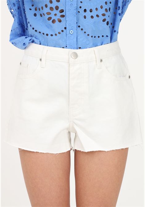 Shorts casual in denim bianco da donna GLAMOROUS | Shorts | CK6943A11