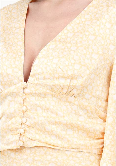 Camicia casual giallo da donna con fantasia floreale GLAMOROUS | Camicie | CK7002DF03