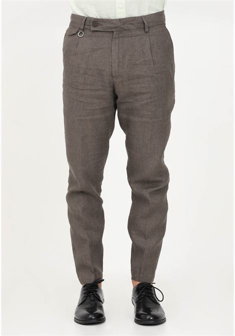 Brown casual trousers for men GOLDEN CRAFT | Pants | GC1PSS236584M070