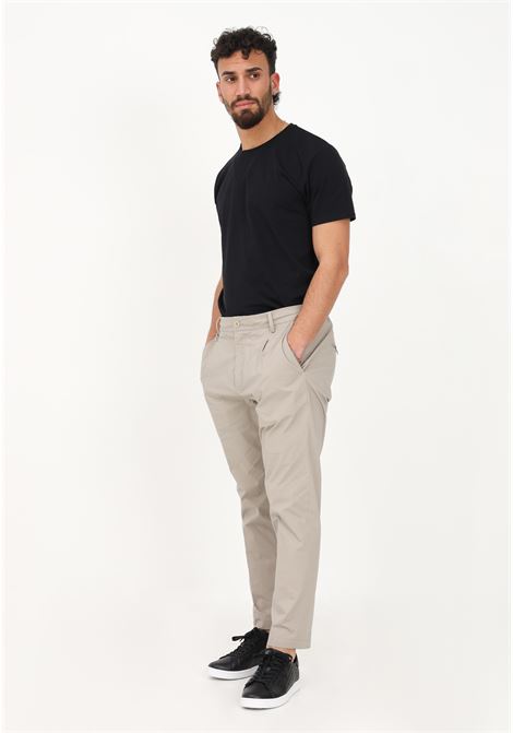 Classic and elegant men's beige trousers GOLDEN CRAFT | Pants | GC1PSS236613M073