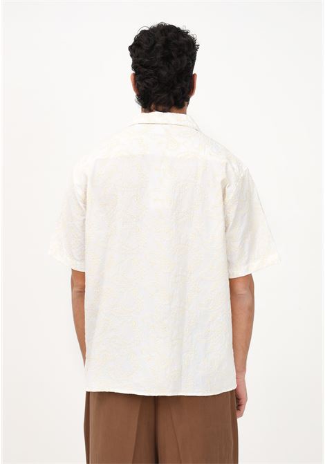 Camicia casual bianca da uomo con ricamo GUESS | Camicie | M3GH21WFG50A20Z