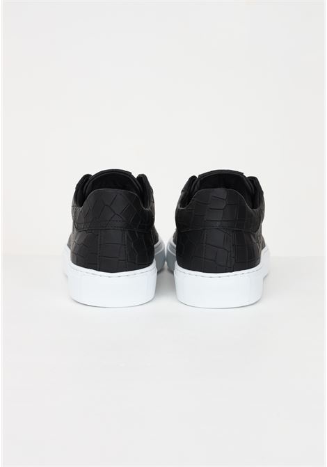 Sneakers casual nere da uomo con motivo cocco e suola a contrasto HIDE & JACK | Sneakers | IBKLBLKWHTESSENCE BLACK WHITE