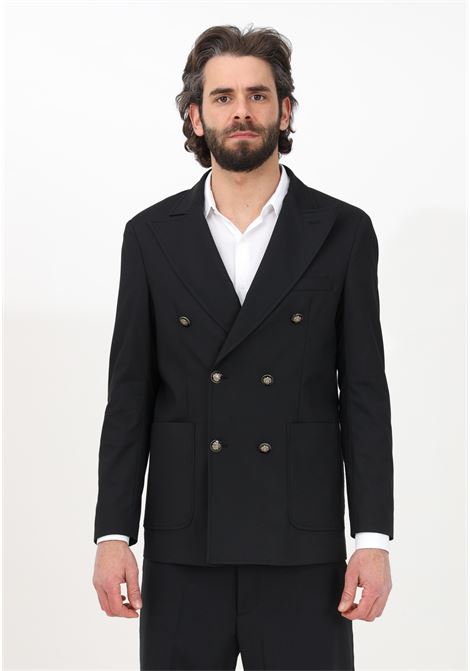 Elegant double-breasted black jacket for men I'M BRIAN | Blazer | GIA2430009