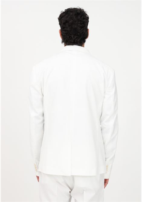 Elegant white men's jacket with large pockets I'M BRIAN | Blazer | GIA2433PANNA