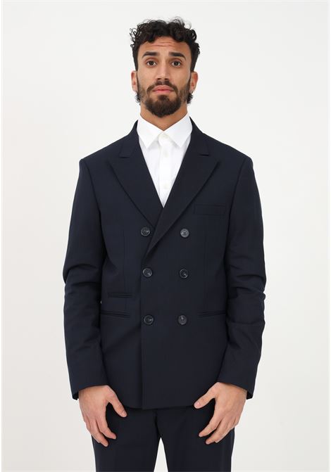 Elegant double-breasted blue jacket for men I'M BRIAN | Blazer | GIA2438005