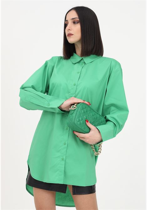 Camicia casual verde da donna con taglio lungo JDY | Camicie | 15233486KELLY GREEN