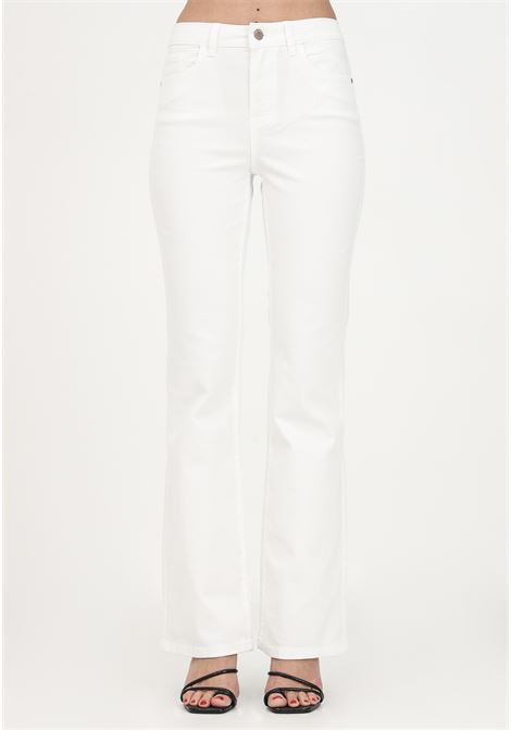 Jeans in denim bianco da donna a zampa L32 JDY | Jeans | 15281533-L32WHITE