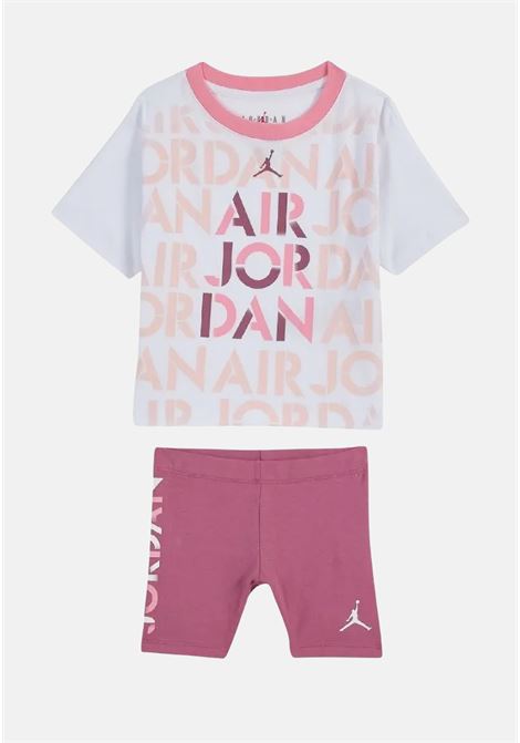 Completino bianco e rosa da neonato JORDAN | Completini | 15C411P9I