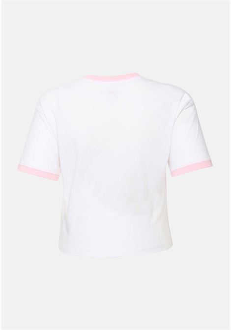 Girl's white crop T-shirt with Jumpman logo JORDAN | T-shirt | 45C220001
