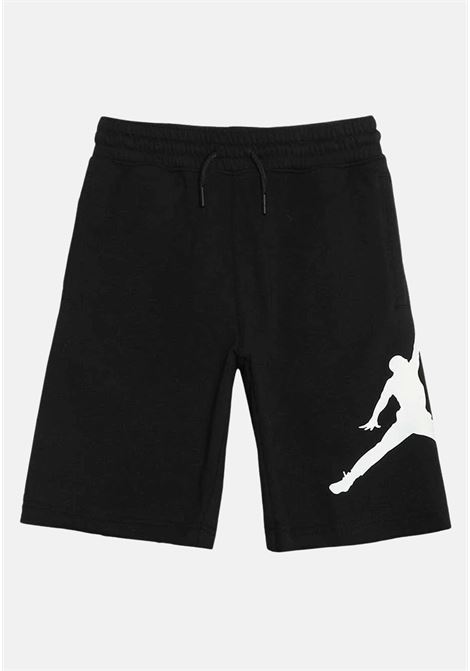 Shorts sportivo nero da bambino con stampa logo Jumpman JORDAN | Shorts | 956129023
