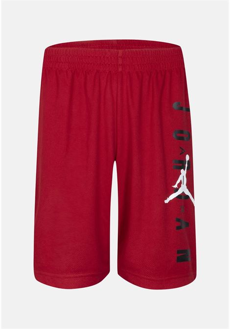 Shorts sportivo rosso da bambino con stampa logo a contrasto JORDAN | Shorts | 957176R78
