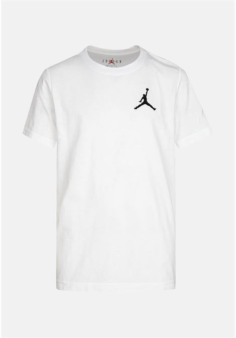 White t-shirt for boys and girls with the Jumpman logo JORDAN | T-shirt | 95A873001