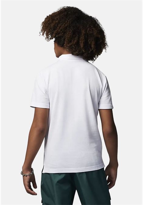 White polo shirt for boys and girls with Jumpman logo print JORDAN | Polo T-shirt | 95C217001