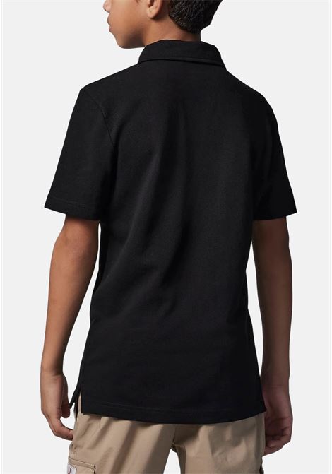 Black polo shirt for boys and girls with Jumpman logo print JORDAN | Polo T-shirt | 95C217023