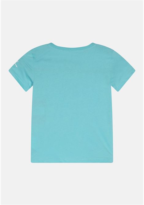 T-shirt sportiva verde acqua da bambino con maxi stampa Jumpman JORDAN | T-shirt | 95C419U5L