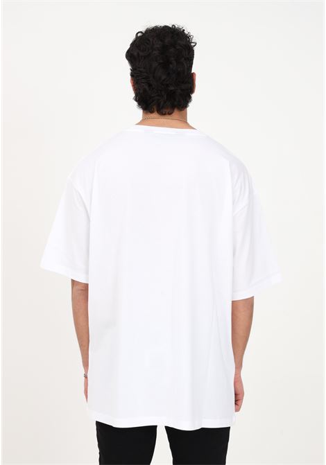 Men's white casual t-shirt with logo print JUST CAVALLI | T-shirt | 74OBHE00CJ110003