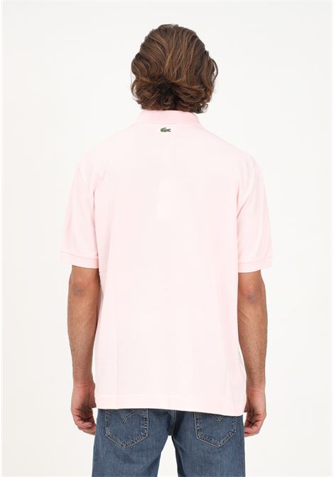 Pink polo shirt for men and women with crocodile embroidered on the chest LACOSTE | Polo T-shirt | PH3922T03