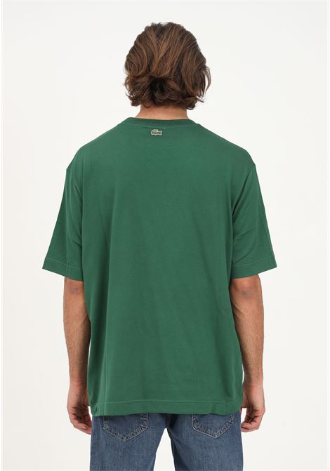 Green casual T-shirt for men and women with crocodile patch LACOSTE | T-shirt | TH0062132