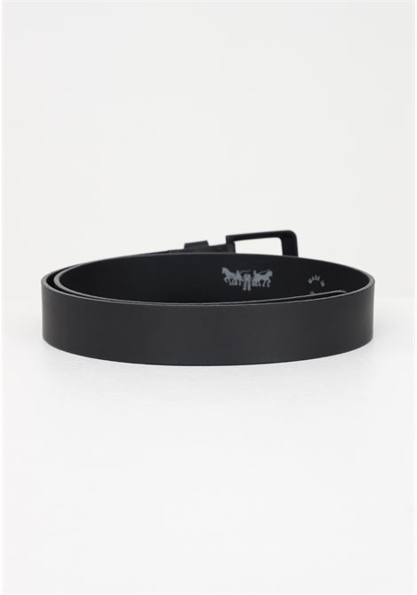 Black belt for men and women with matching buckle with logo LEVI'S® | Belt | 226938-00003059