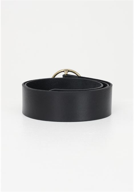 Cintura nera da donna con fibbia rotonda logata LEVI'S® | Cinture | 228952-00003059