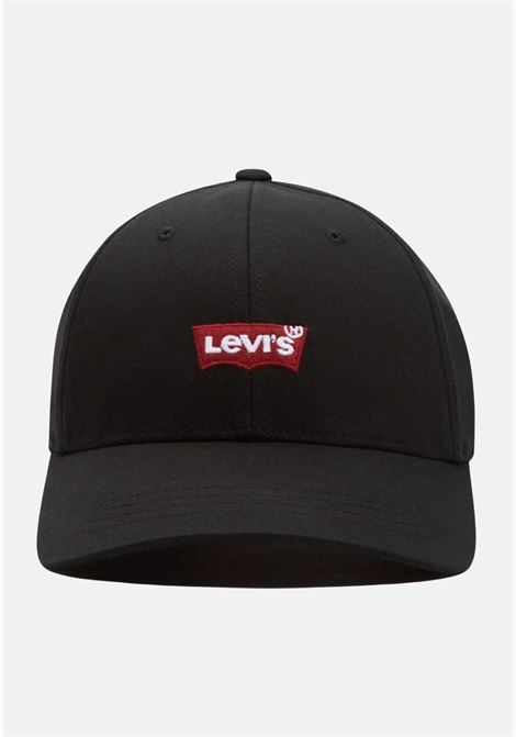 Black cap for men and women with logo embroidery LEVI'S® | Hat | 230885-00006059