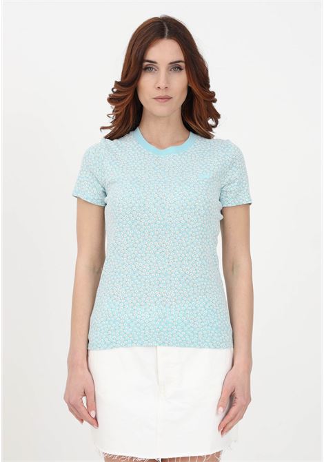 Women's light blue casual t-shirt with floral pattern LEVI'S® | T-shirt | 37697-00560056