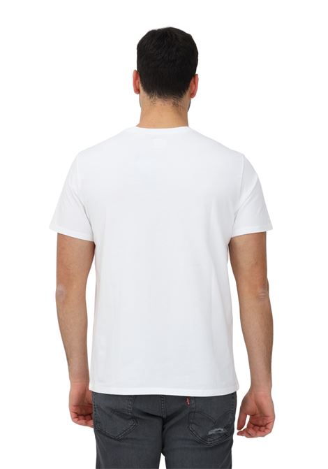 White casual t-shirt for men and women with logo patch LEVI'S® | T-shirt | 56605-00000000