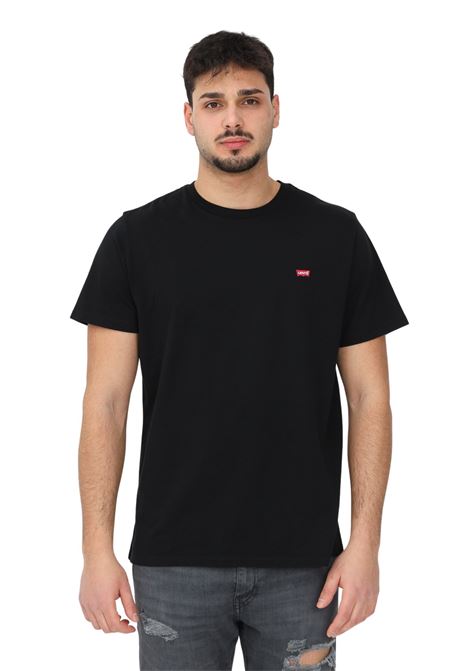 Black casual t-shirt for men and women with logo patch LEVI'S® | T-shirt | 56605-00090009