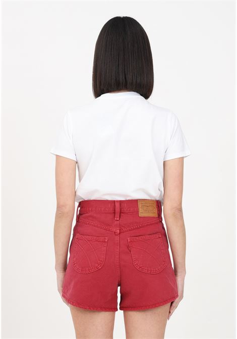 Shorts casual Mom anni '80 in denim rosso da donna LEVI'S® | Shorts | A4697-00000000