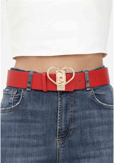 Cintura rossa da donna con patch logo personalizzabile LIU JO | Cinture | AA3251E006081657