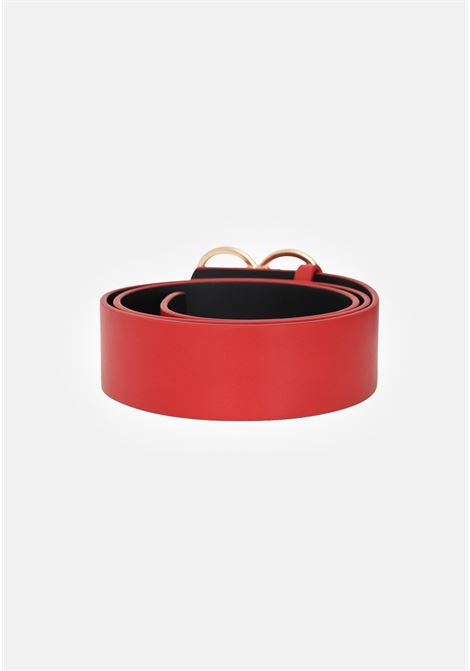 Cintura rossa da donna con patch logo personalizzabile LIU JO | Cinture | AA3251E006081657