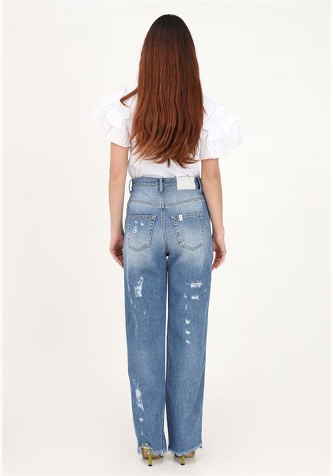 Women's denim jeans with rips LIU JO | Jeans | UA3124D479678427