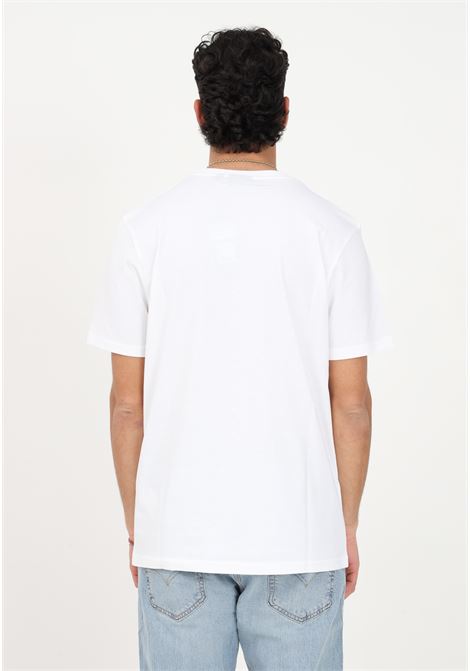 T-shirt casual bianca da uomo con patch logo LYLE & SCOTT | T-shirt | LSTS400VOGE626