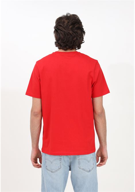 T-shirt casual rossa da uomo con patch logo al petto LYLE & SCOTT | T-shirt | LSTS400VOGPR
