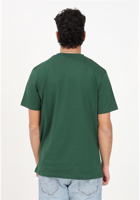 T-shirt casual verde da uomo con patch logo LYLE & SCOTT | T-shirt | LSTS400VOGW510