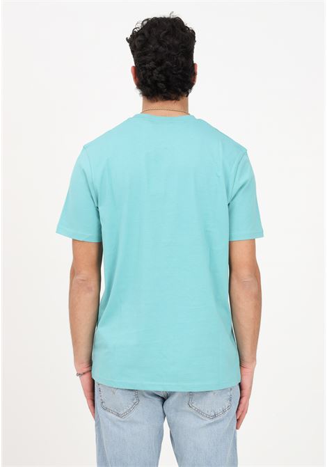 T-shirt casual verde acqua da uomo con patch logo LYLE & SCOTT | T-shirt | LSTS400VOGW896