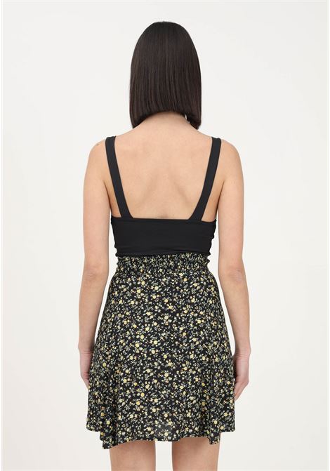 Women's black short skirt with floral print Mar de margaritas | Skirt | MDMW70KATEMICRO FIORE NERO